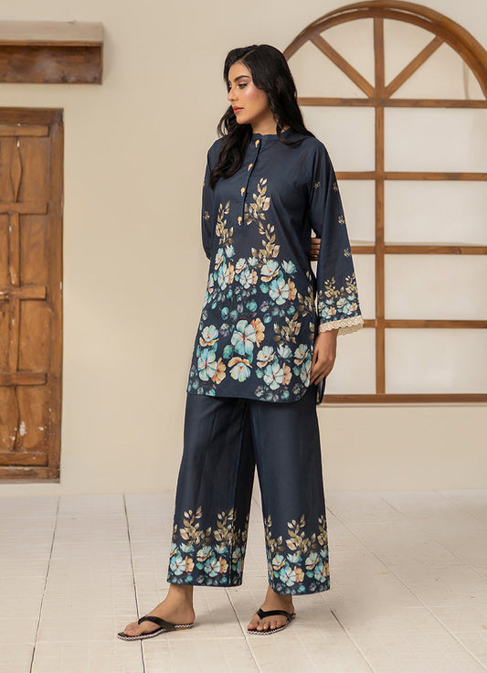 Royal Blue Elegant Tunic Co-Ord