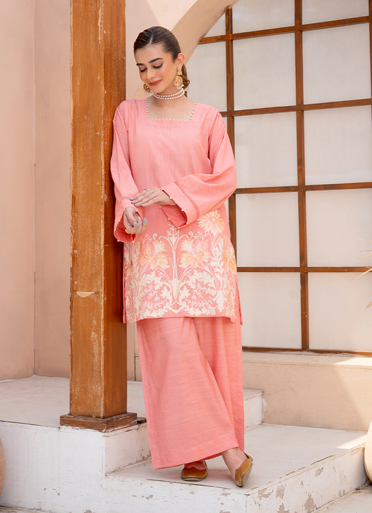Dusty Rose Minimal Embroidery