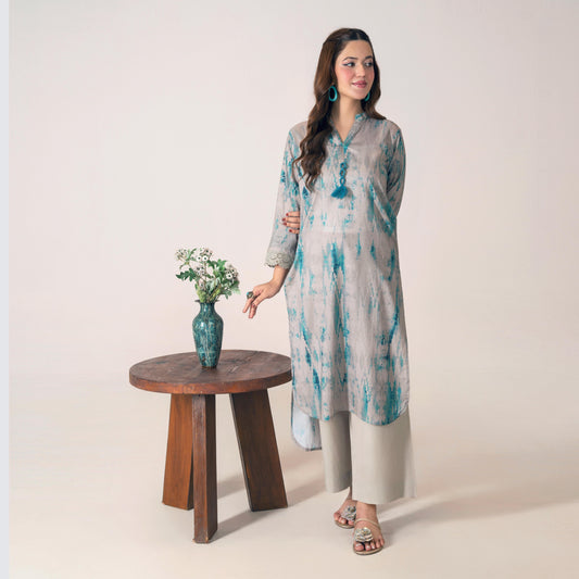 Dye & Dye Kurta With Trouser