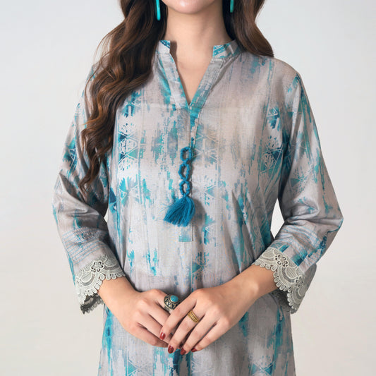 Dye & Dye Kurta With Trouser
