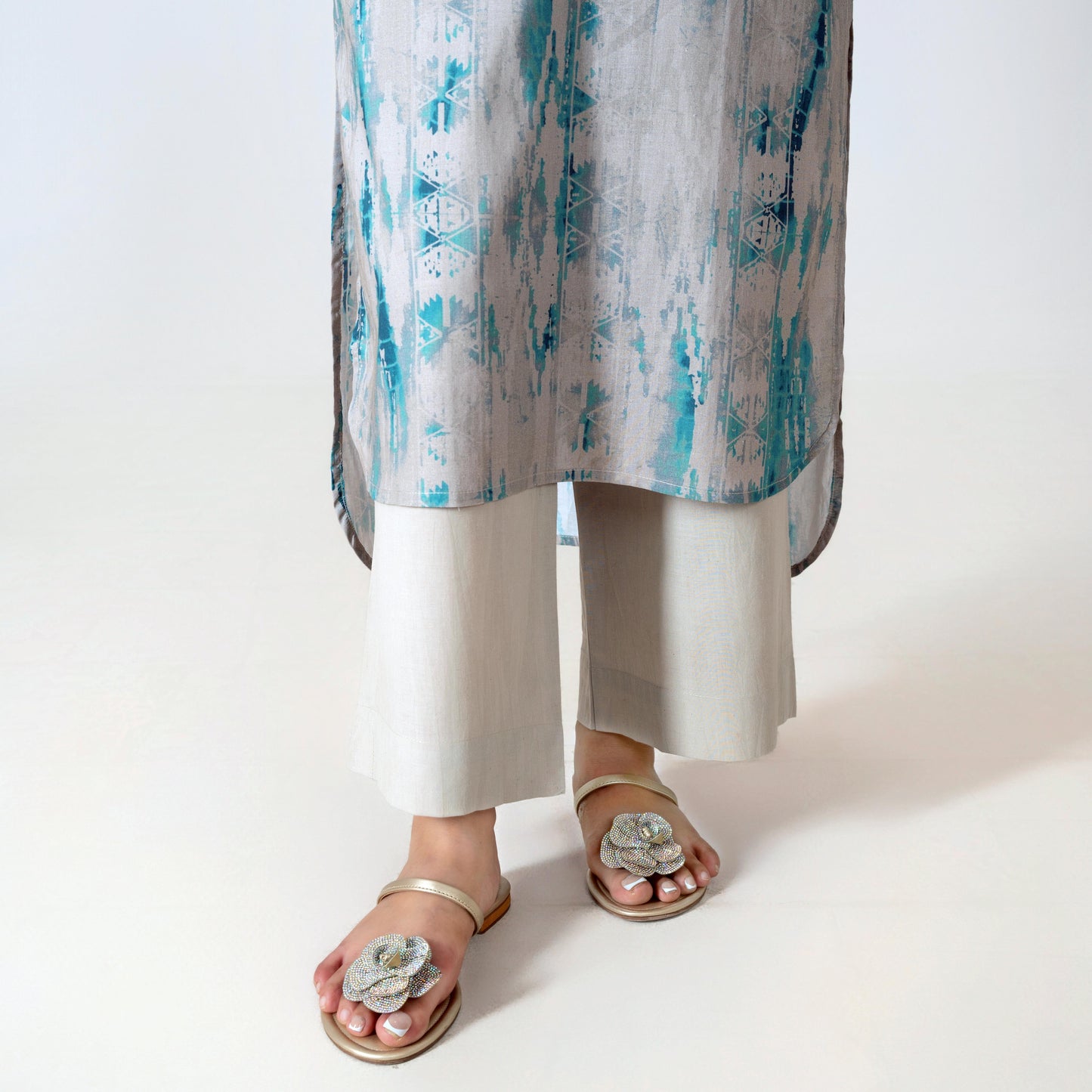 Dye & Dye Kurta With Trouser