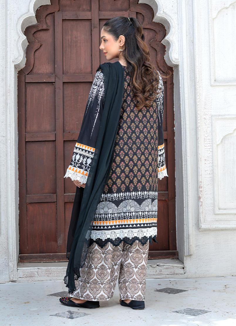 Chaarcoal Mith 3 PC Unstitched