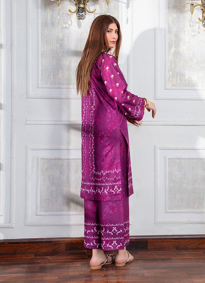 Elegant Maroon Printed Co-Ord Set
