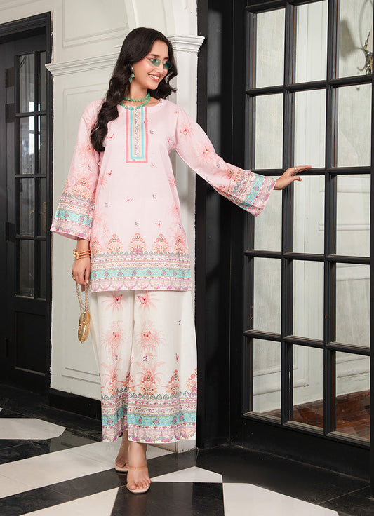 Soft Baby Pink Elegant Co-Ord Set