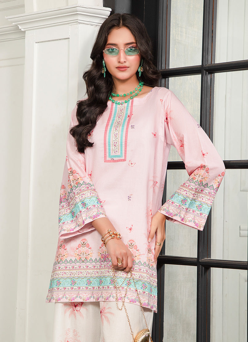 Soft Baby Pink Elegant Co-Ord Set
