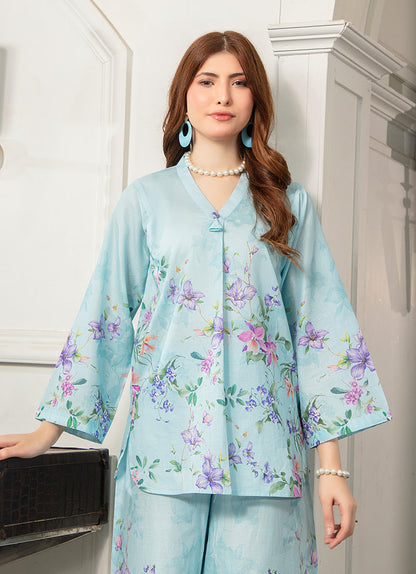 Light Blue Graceful Tunic Co-Ord