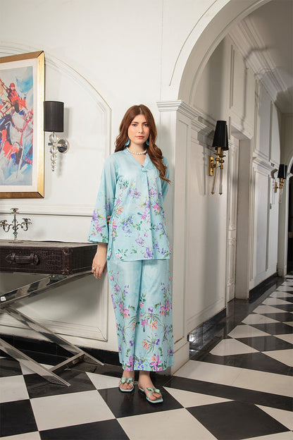 Light Blue Graceful Tunic Co-Ord