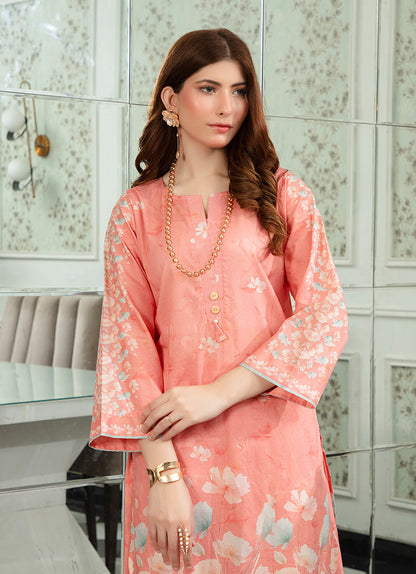 Peach Chic Printed Co-Ord Set