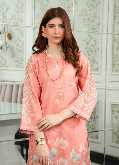 Peach Chic Printed Co-Ord Set