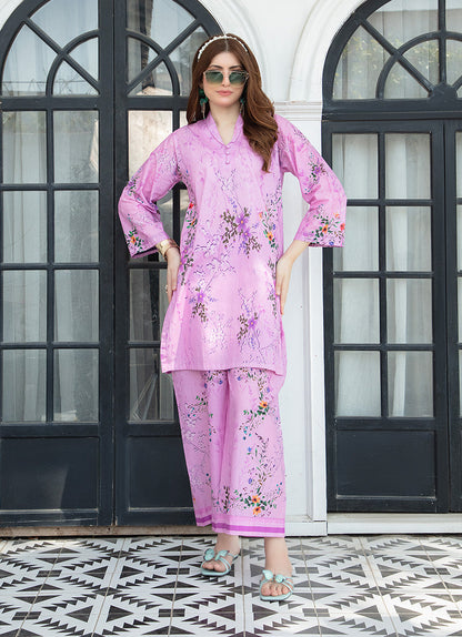 Rose Pink Elegant Co-Ord Set