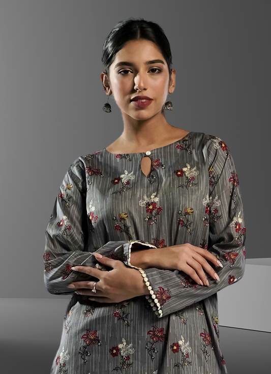 Soft Cambric Stitched Cawlan CO-ORD Set