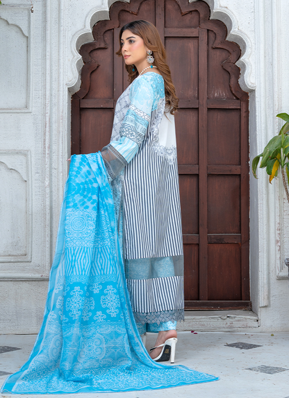 Aqua Chill 3 PC Unstitched