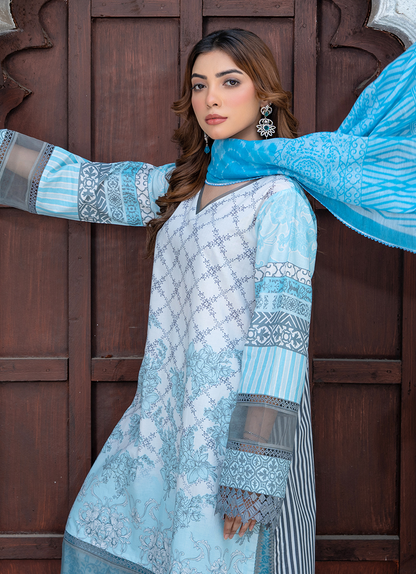 Aqua Chill 3 PC Unstitched