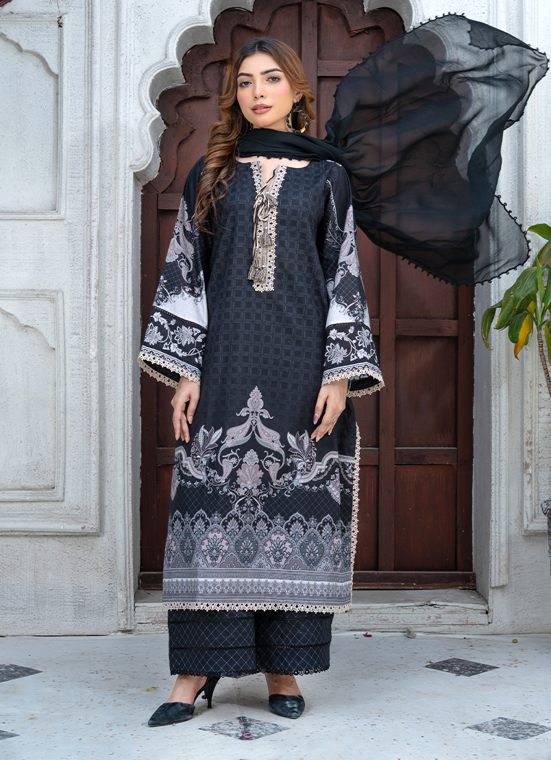 Midnight Grace 3 PC Unstitched