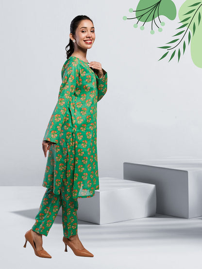 Soft Cambric Stitched Allover CO-ORD Set
