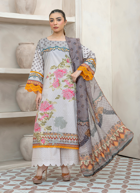 Petal Symphony 3 PC Unstitched