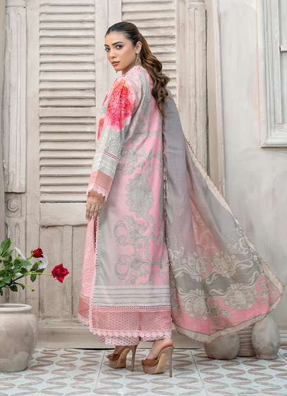Coral Hue 3 PC Unstitched