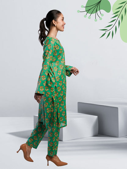 Soft Cambric Stitched Allover CO-ORD Set