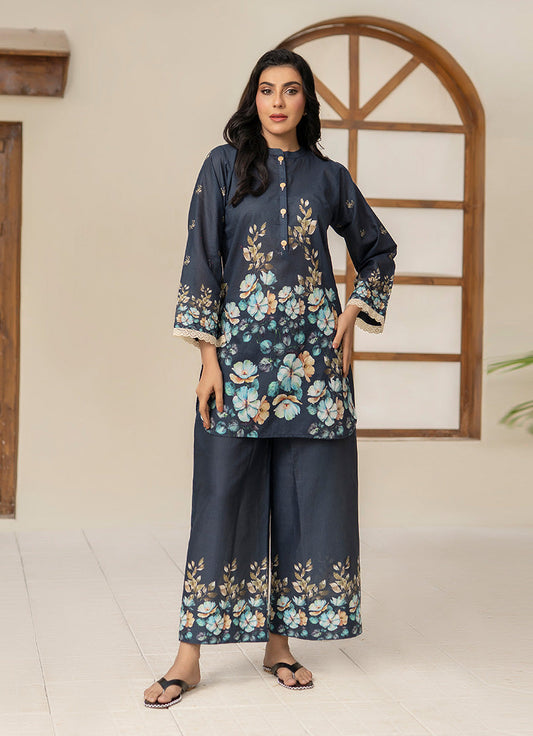 Royal Blue Elegant Tunic Co-Ord