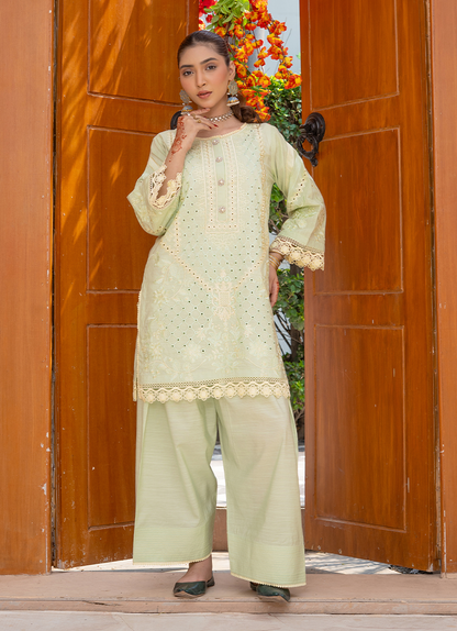 Olive Mirror Embroidery