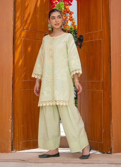 Olive Mirror Embroidery