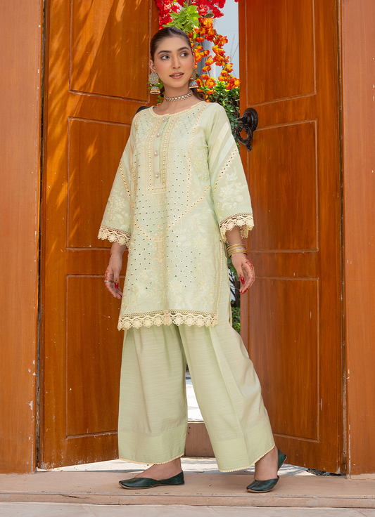 Olive Mirror Embroidery