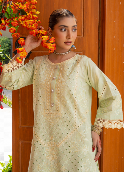 Olive Mirror Embroidery