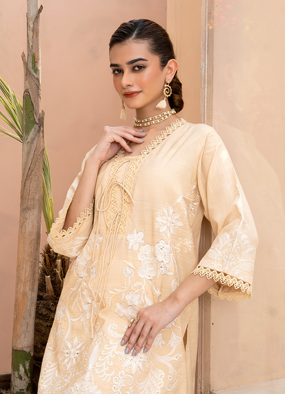 Detail Nude Beige Embroidery