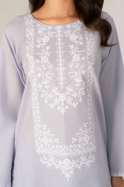 2 PC Embroidered Light Purple Suit