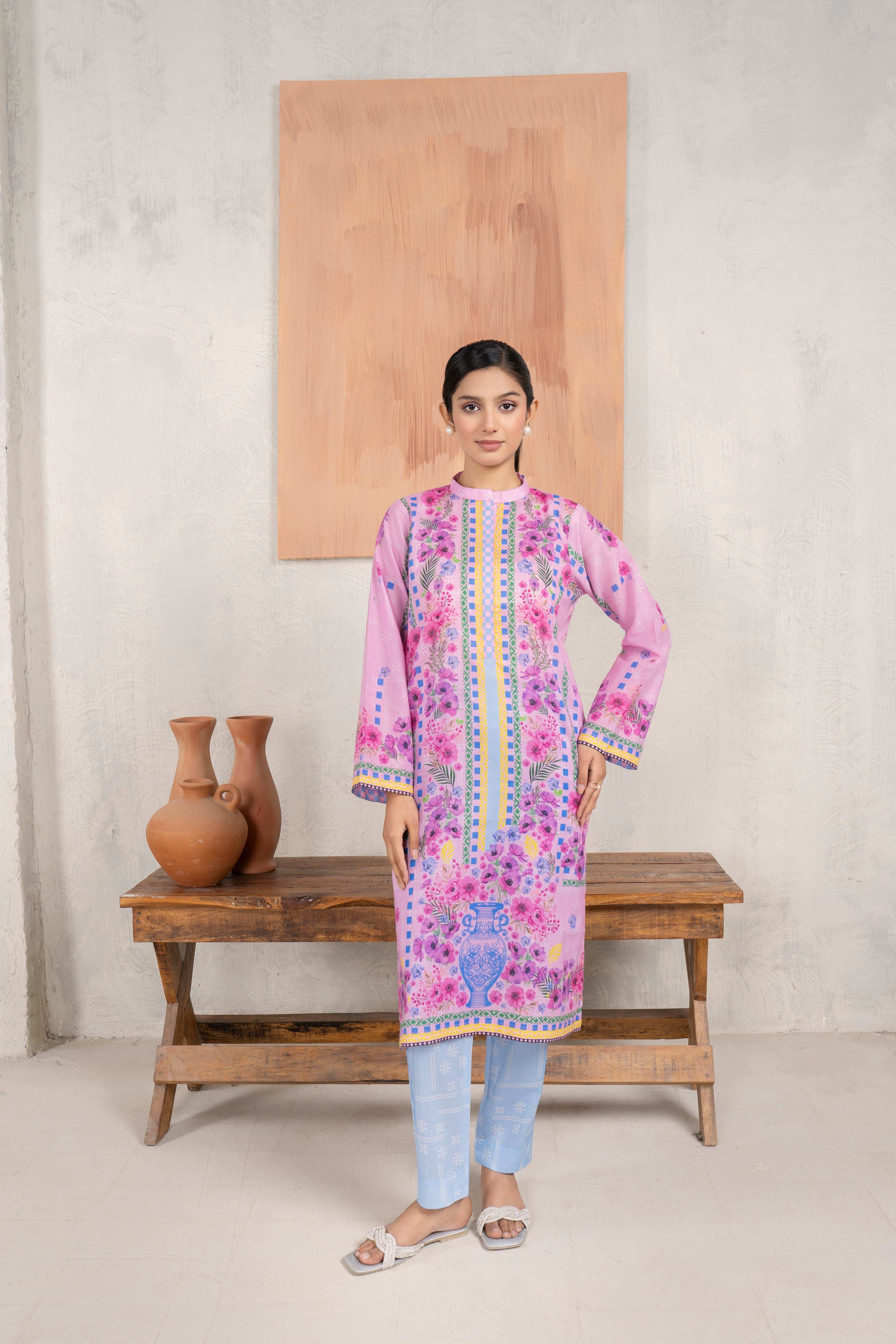 Floral Printed Kurta Set