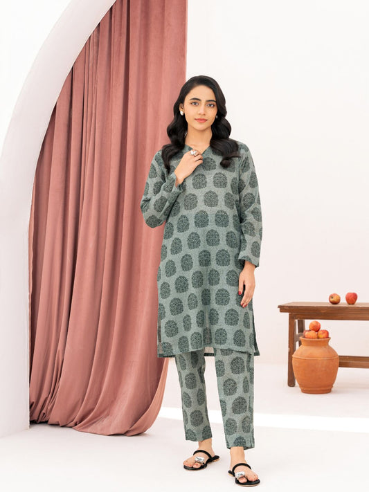 Soft Cambric Stitched Stone Pine CO-ORD Set