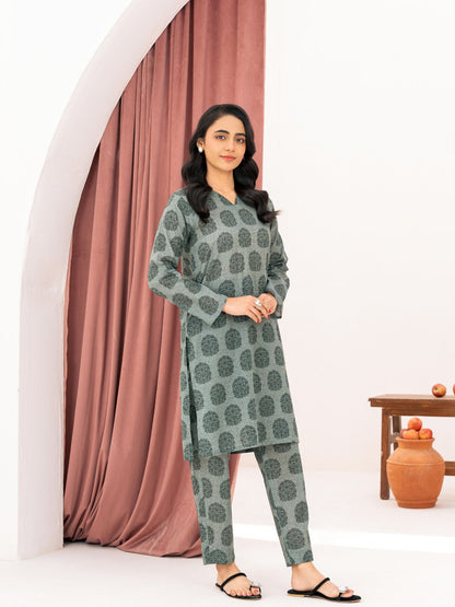 Soft Cambric Stitched Stone Pine CO-ORD Set