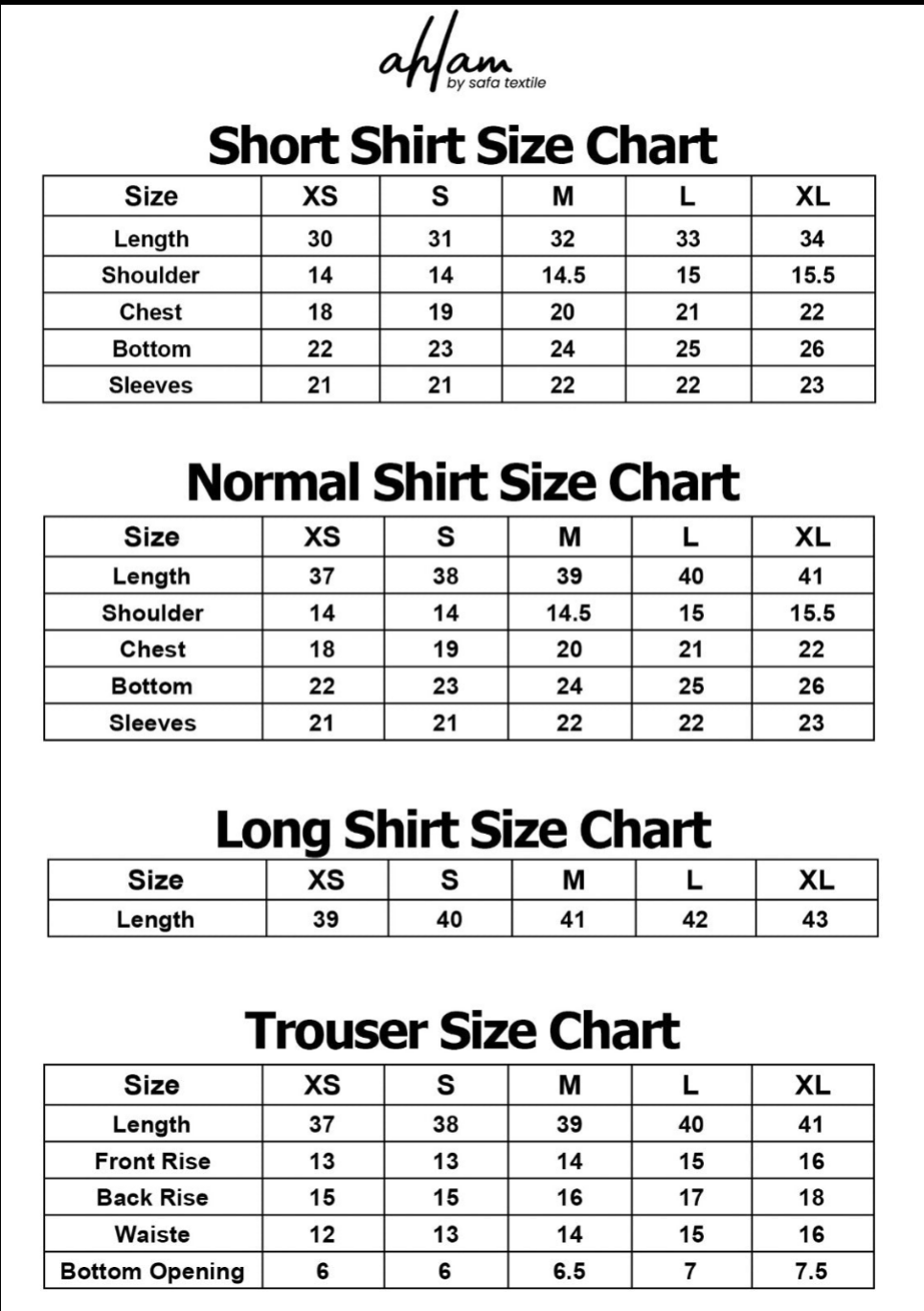 Size Guide