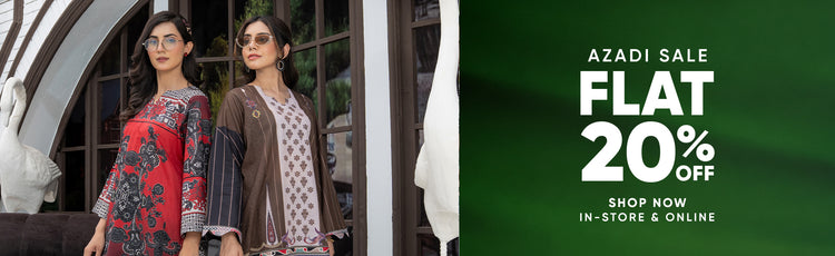 AZADI SALE | FLAT 20% OFF